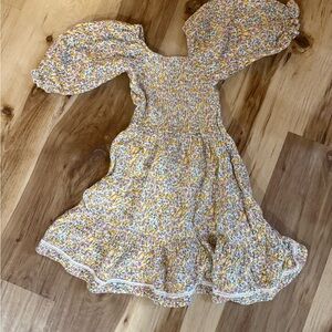 Jessica Simpson Multicolor Floral Puff Sleeve Dress